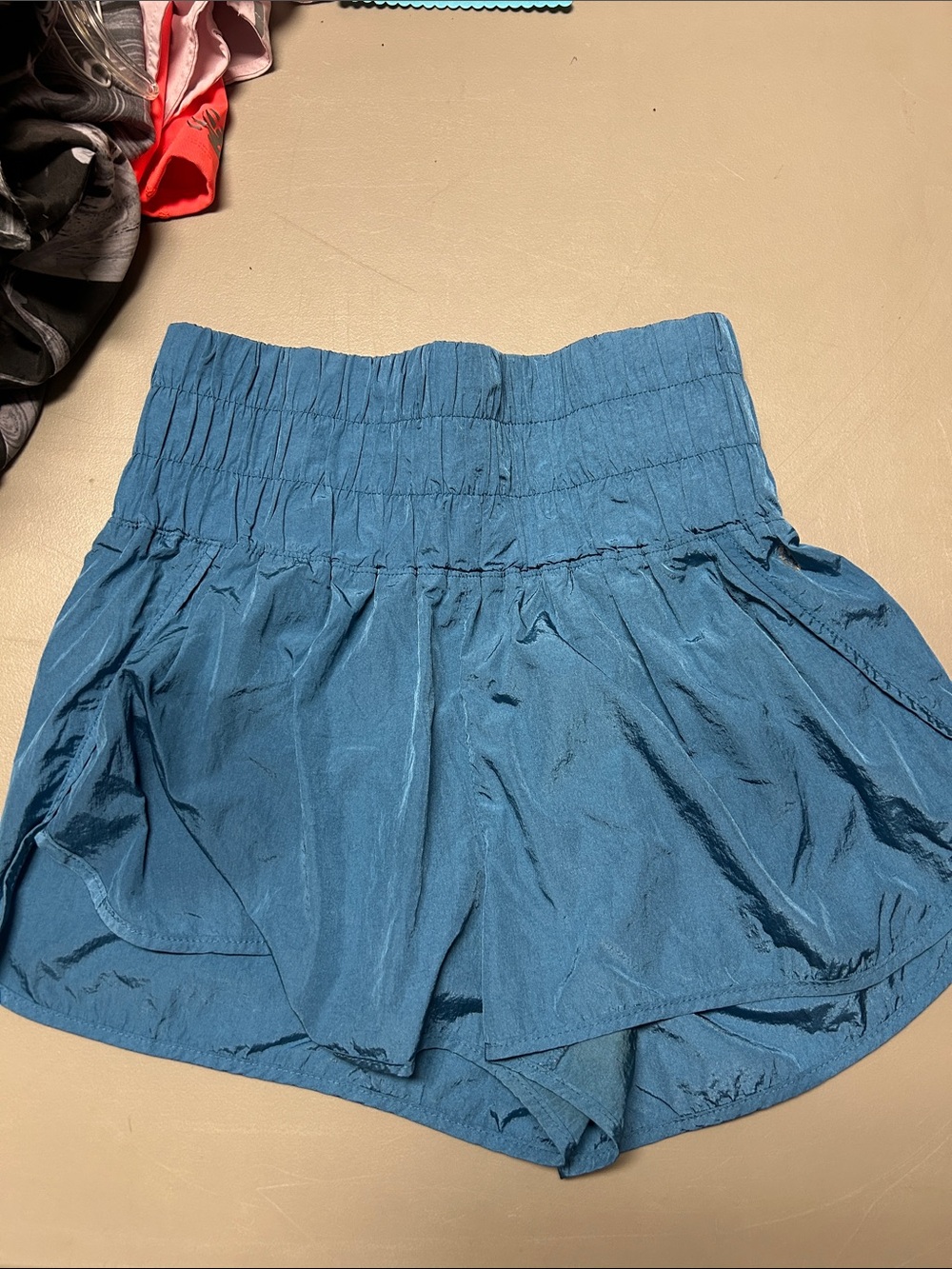 Free People Teal Blue Athletic Shorts